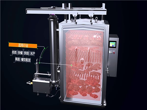 熟食品快速冷卻機，出爐熟食直接進倉冷卻，效率高能耗低滅菌
